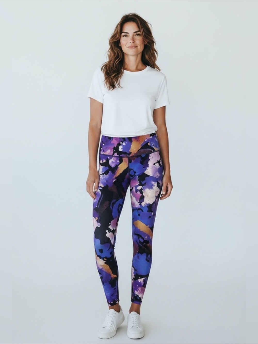 Noli Active Full Length Leggings // Purple Multi // XS